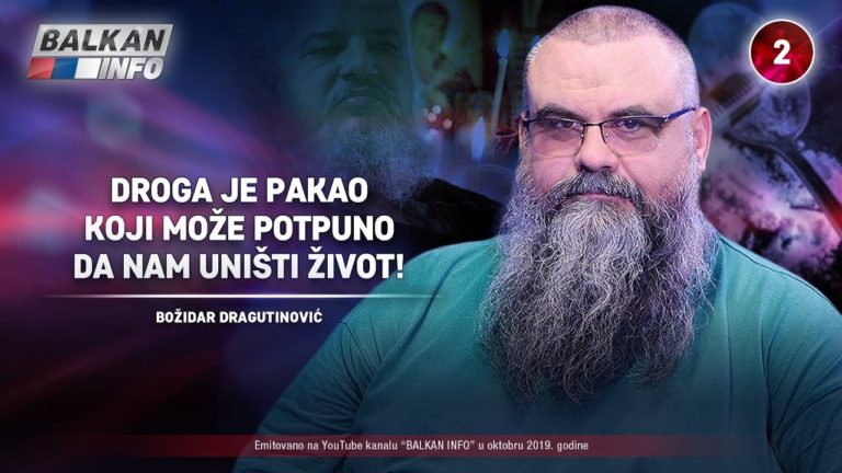 Božidar Dragutinović &ndash; Droga je pakao koji može potpuno da nam uni&scaron;ti život!